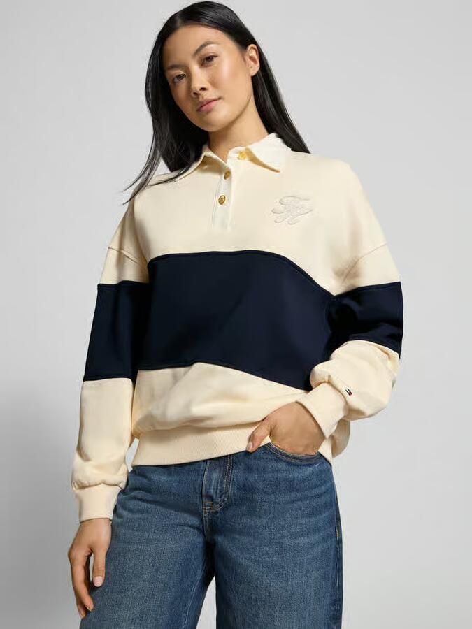 Tommy Hilfiger Relaxed fit sweatshirt van katoenmix - Foto 2