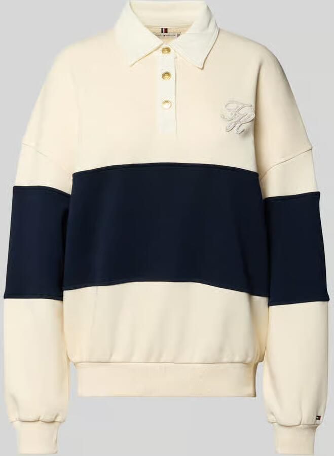 Tommy Hilfiger Relaxed fit sweatshirt van katoenmix