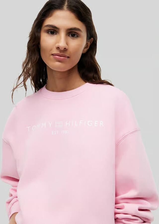 Tommy Hilfiger relaxed fit sweatshirt van katoenmix - Foto 4