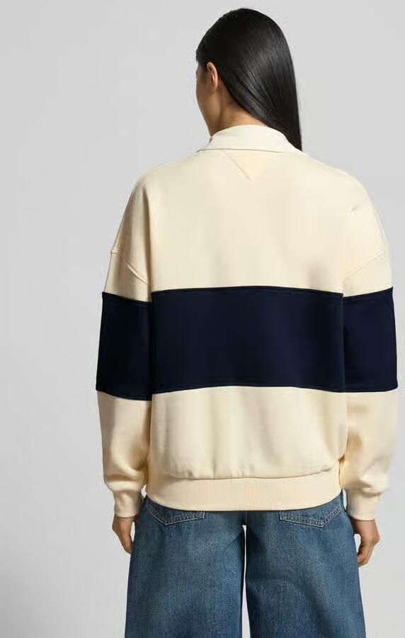 TOMMY HILFIGER Dames Truien & Vesten Gold Btn Rugby Fleece Swtsrt Multi - Foto 8