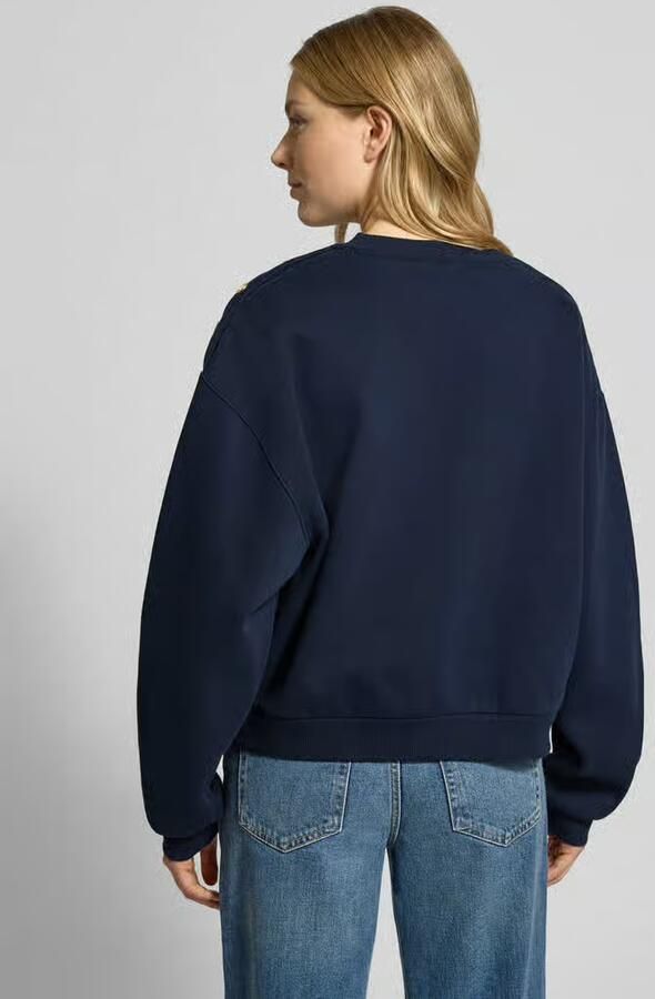 Tommy Hilfiger Sweaters GOLD BTN SCRIPT FLEECE SWTSRT