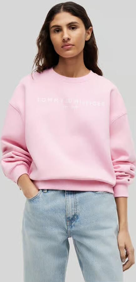 Tommy Hilfiger relaxed fit sweatshirt van katoenmix - Foto 7