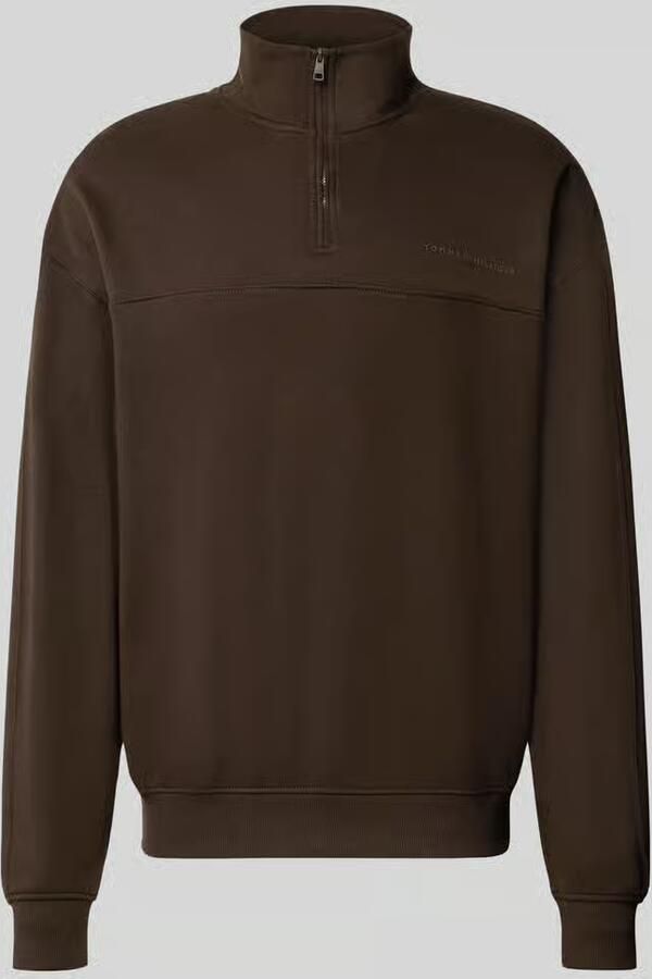 Tommy Hilfiger relaxed fit sweatshirt van mix van katoen en modal