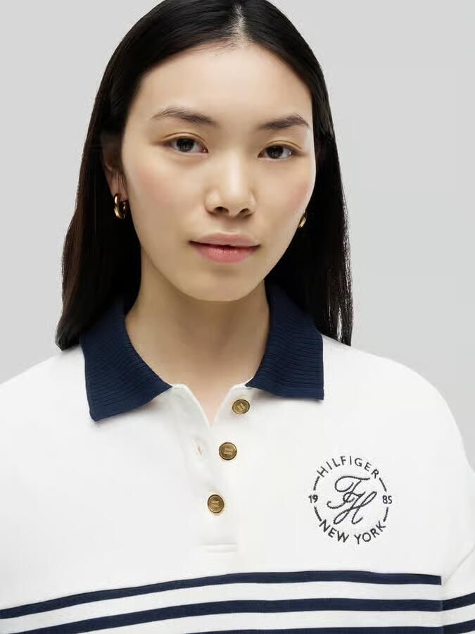 Tommy Hilfiger relaxed fit sweatshirt van puur katoen met knopen