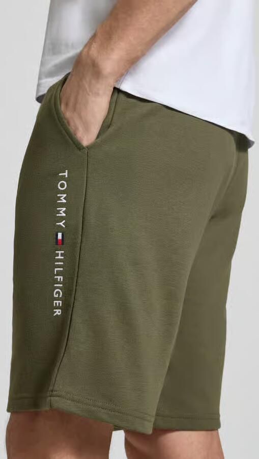 Tommy Hilfiger Relaxed fit sweatshorts van katoenmix
