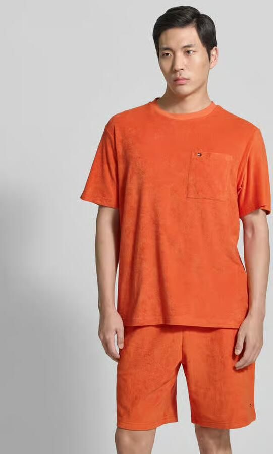 Tommy Hilfiger relaxed fit T-shirt van mix van katoen model 'TOWELLING T-SHIRT' - Foto 4