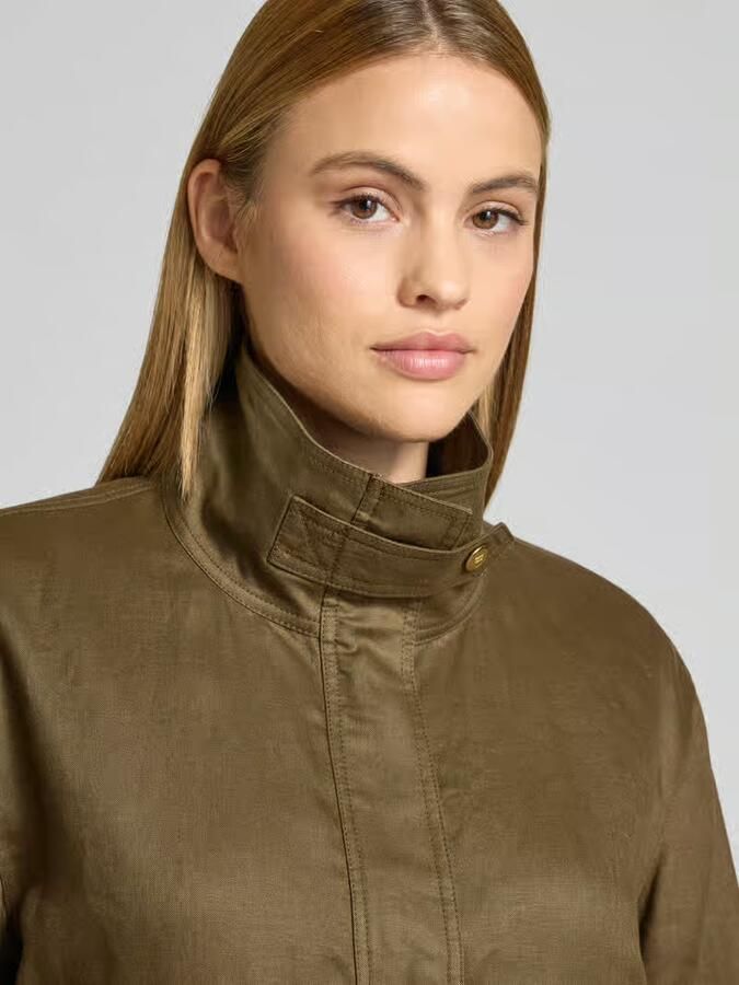 Tommy Hilfiger relaxed fit utility-jack van puur linnen