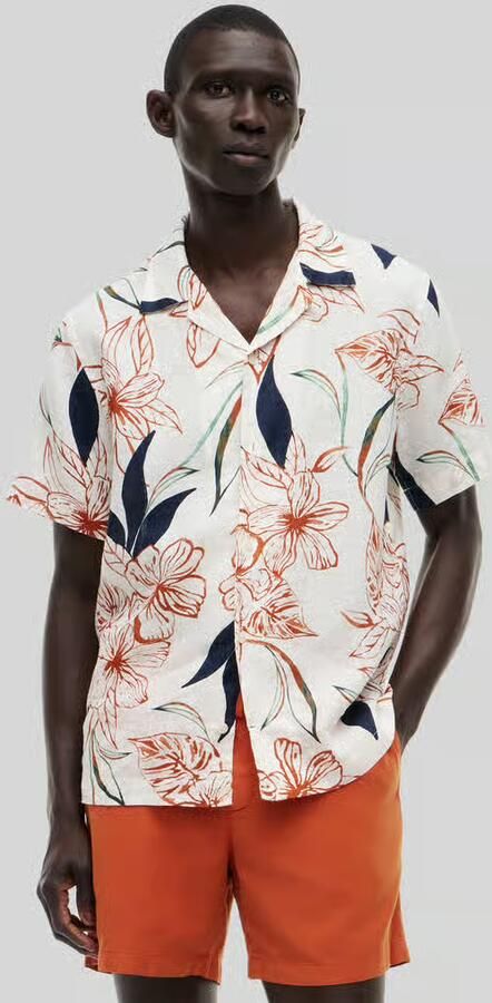 Tommy Hilfiger relaxed fit vrijetijdsoverhemd van puur linnen - Foto 3