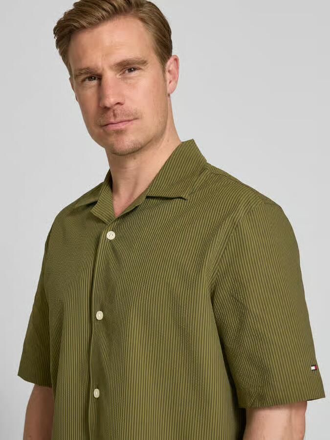 Tommy Hilfiger relaxed fit vrijetijdsoverhemd van seersucker-materiaal