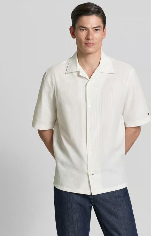 Tommy Hilfiger relaxed fit vrijetijdsoverhemd van seersucker-materiaal - Foto 3