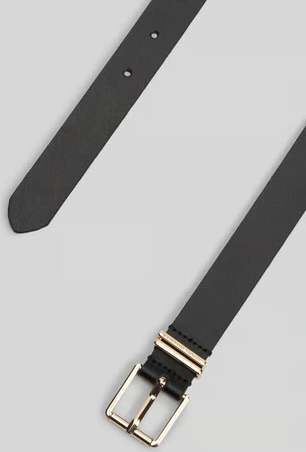 Tommy Hilfiger Riem van echt leer met label in reliëf