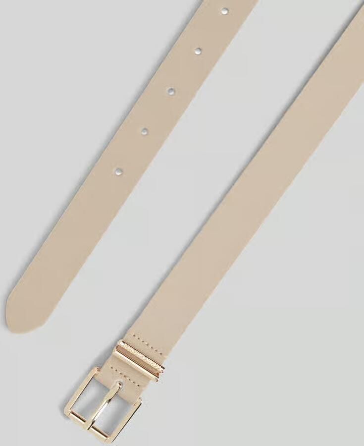 Tommy Hilfiger Riem van echt leer met label in reliëf
