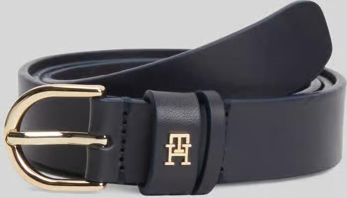Tommy Hilfiger Leren riem ESSENTIAL EFFORTLESS 2.5 GOLD Logo-embleem zachte haptiek ovale eenvoudige pin sluiting - Foto 6