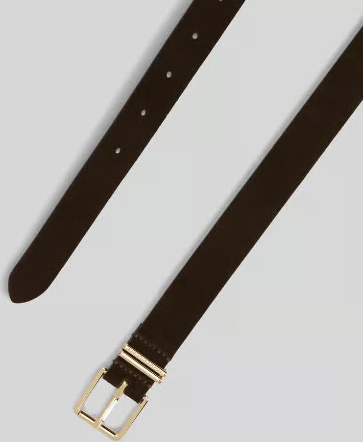 Tommy Hilfiger Riem van echt leer met reliëflogo