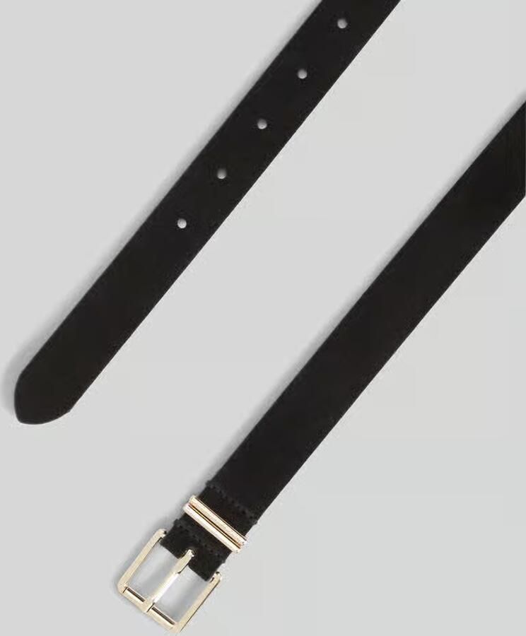 Tommy Hilfiger Riem van echt leer met reliëflogo