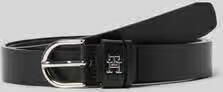 Tommy Hilfiger Leren riem ESSENTIAL EFFORTLESS 2.5 SILVER Eenvoudige doornsluiting metalen embleem - Foto 10