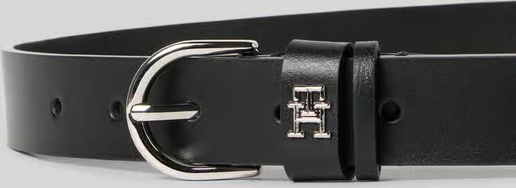 Tommy Hilfiger Leren riem ESSENTIAL EFFORTLESS 2.5 SILVER Eenvoudige doornsluiting metalen embleem - Foto 11