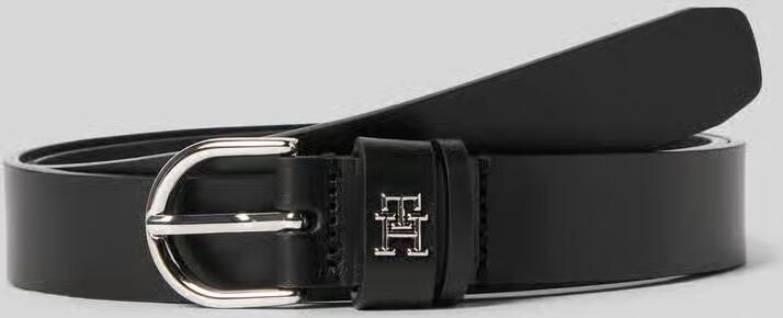 Tommy Hilfiger Leren riem ESSENTIAL EFFORTLESS 2.5 SILVER Eenvoudige doornsluiting metalen embleem - Foto 10