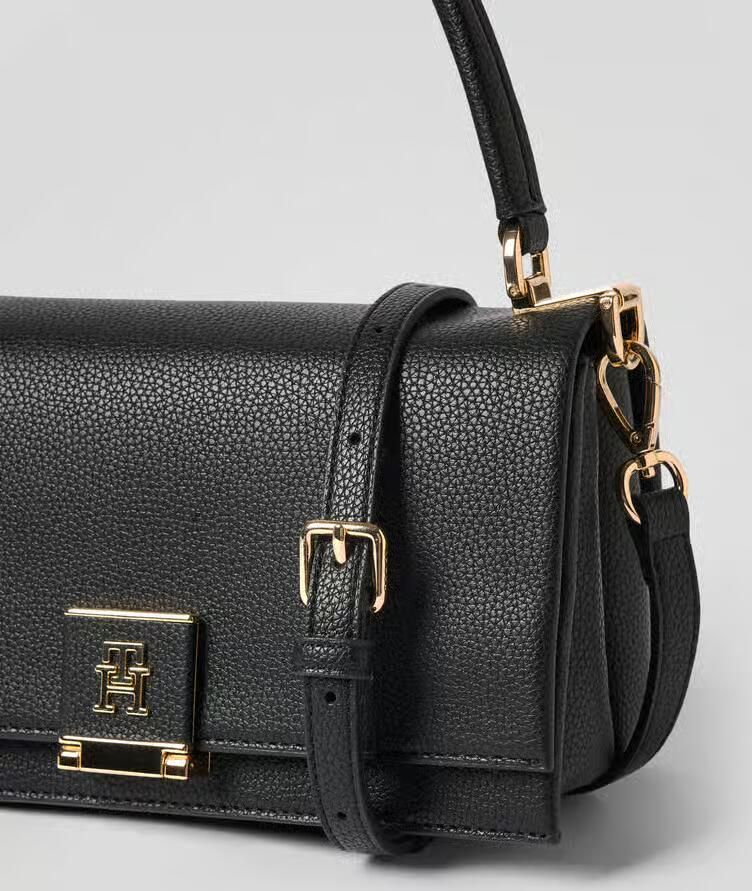 Tommy Hilfiger Schoudertas TH HER MED CROSSOVER avondtas clutch mini tas met goudkleurige accenten - Foto 3