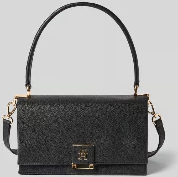 Tommy Hilfiger Schoudertas TH HER MED CROSSOVER avondtas clutch mini tas met goudkleurige accenten - Foto 4