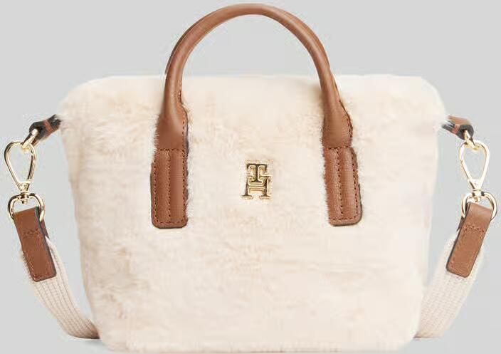 Tommy Hilfiger Handtas Popette Micro Tote Faux Fur
