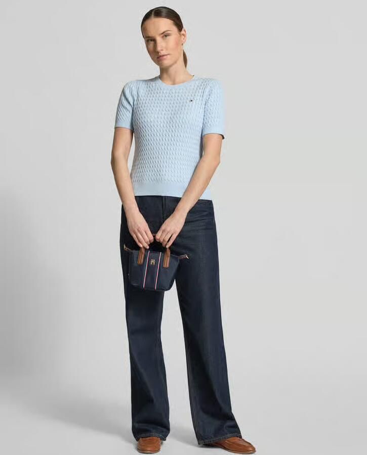 Tommy Hilfiger schoudertas met geborduurde contraststrepen - Foto 2