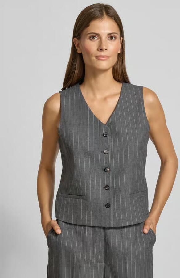 Tommy Hilfiger Shaped fit gilet met viscose - Foto 2