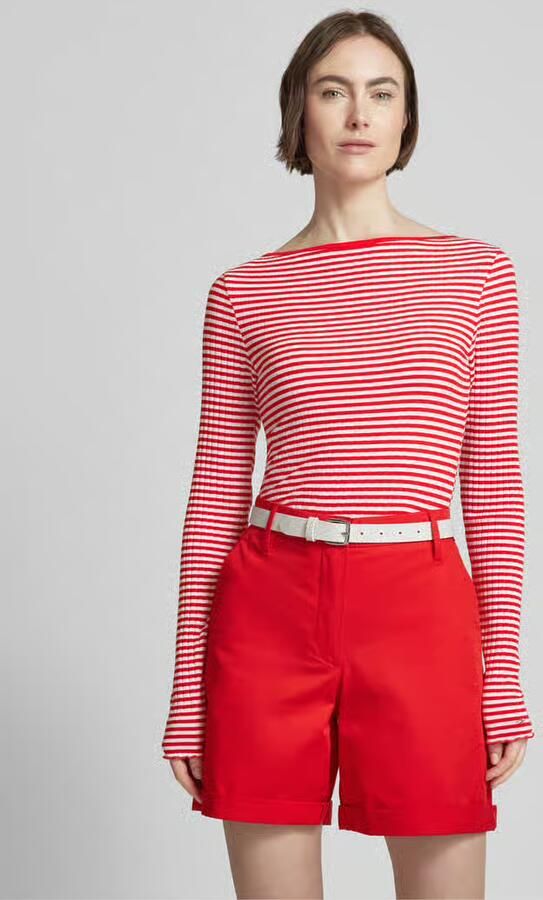 Tommy Hilfiger Shirt met lange mouwen en golvende zoom - Foto 2