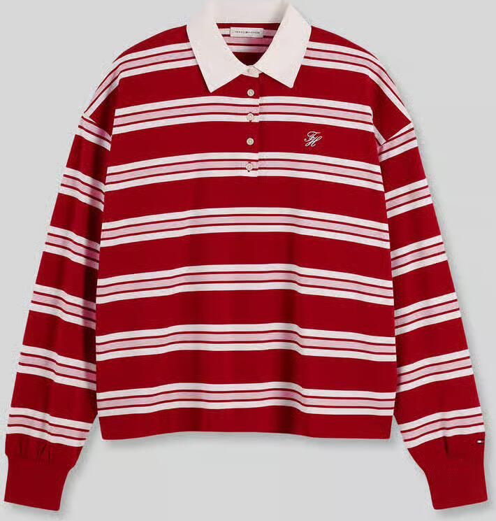 Tommy Hilfiger Shirt met lange mouwen van puur katoen