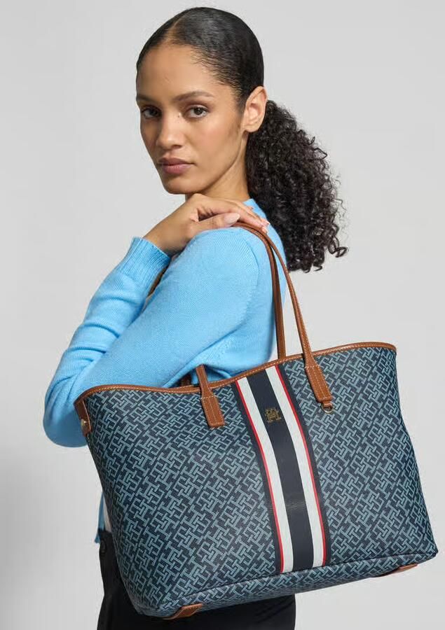 Tommy Hilfiger Boodschappentas Th Monoplay Tote Stripe Le - Foto 3