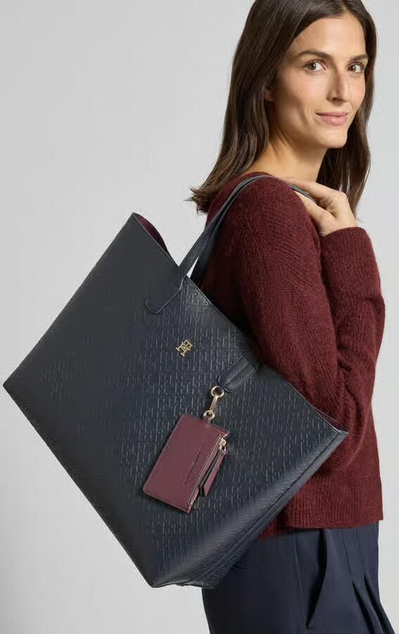 Tommy Hilfiger Shopper met afneembaar muntvak - Foto 2