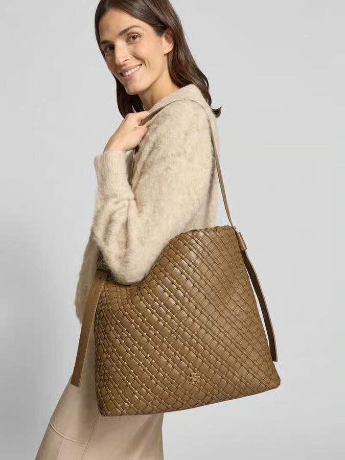 Tommy Hilfiger Shopper met grof geweven motief - Foto 2