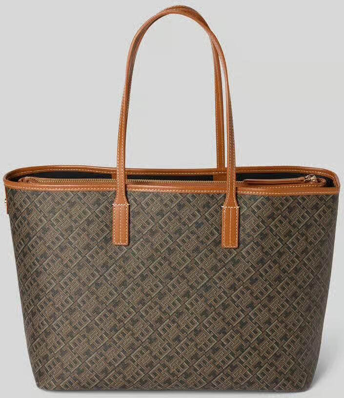 Tommy Hilfiger Shopper met Logodetail Model 'MONOPLAY LEATHER'