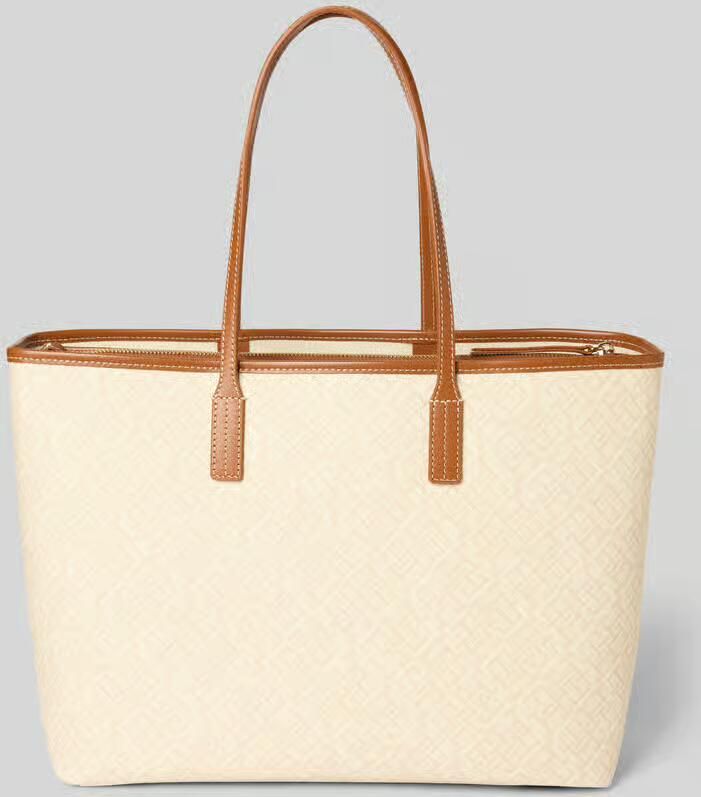 Tommy Hilfiger Shopper met Logodetail Model 'MONOPLAY LEATHER'