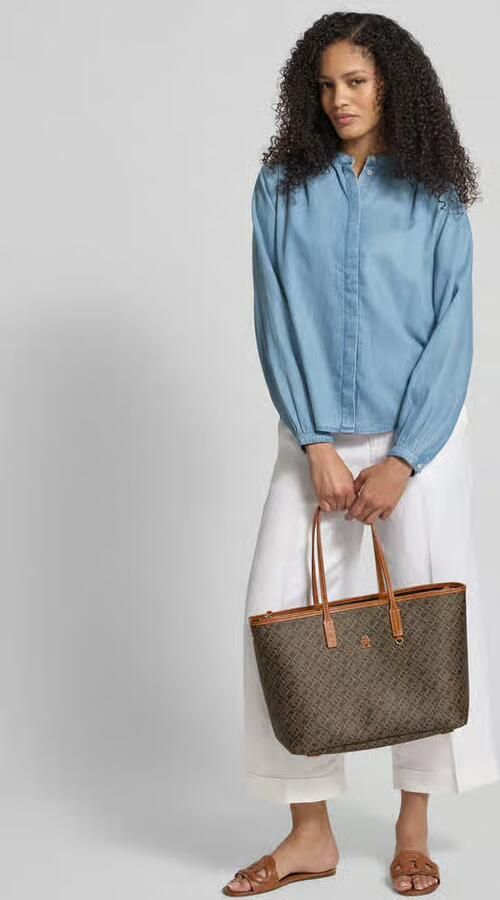 Tommy Hilfiger Shopper met Logodetail Model 'MONOPLAY LEATHER' - Foto 2