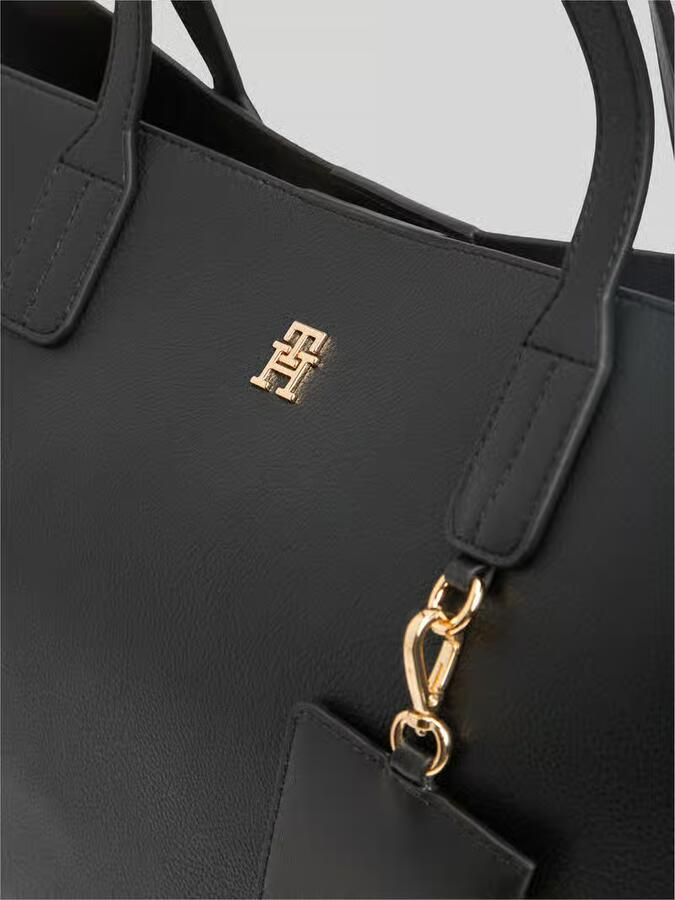 Tommy Hilfiger Shopper met ritsvak en hanger voor kleinigheden