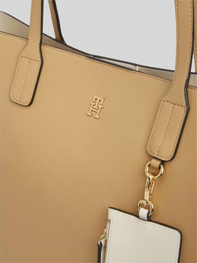 Tommy Hilfiger Shopper met ritsvak en hanger voor kleinigheden