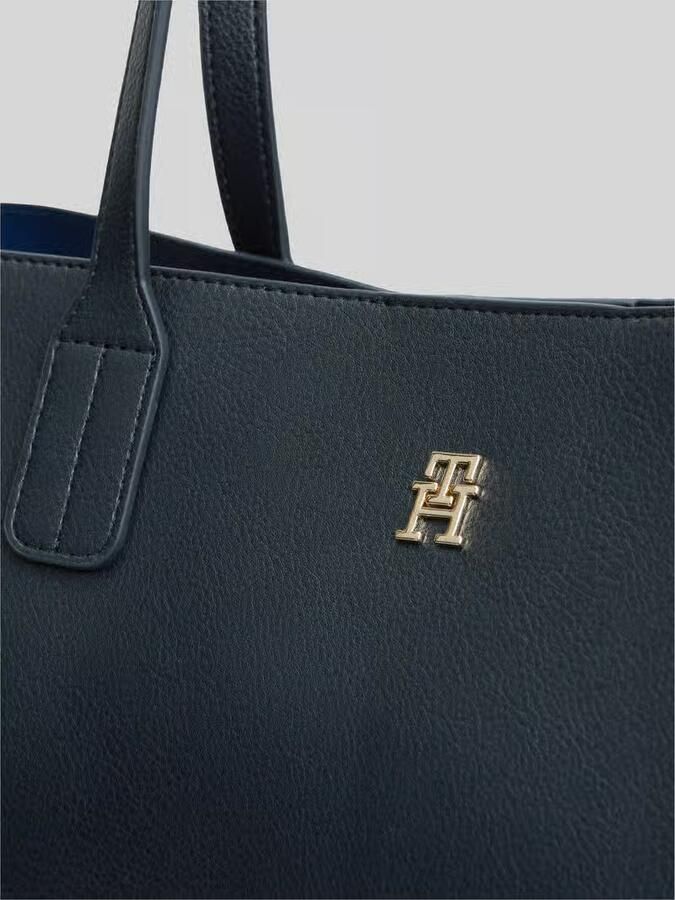 Tommy Hilfiger Shopper met ritsvak en hanger voor kleinigheden