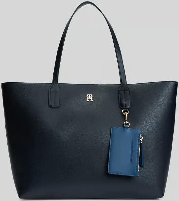 Tommy Hilfiger Shopper met ritsvak en hanger voor kleinigheden - Foto 2