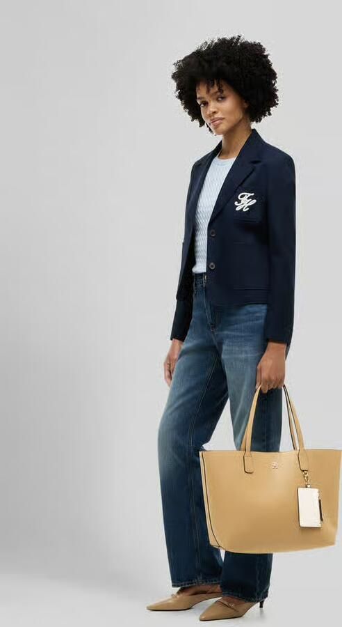 Tommy Hilfiger Shopper met ritsvak en hanger voor kleinigheden - Foto 3