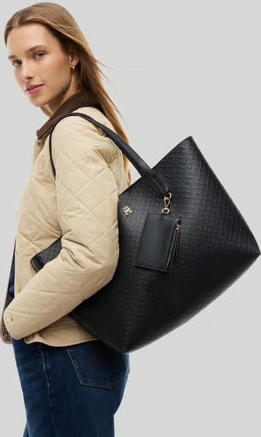 Tommy Hilfiger shopper met structuurpatroon - Foto 3
