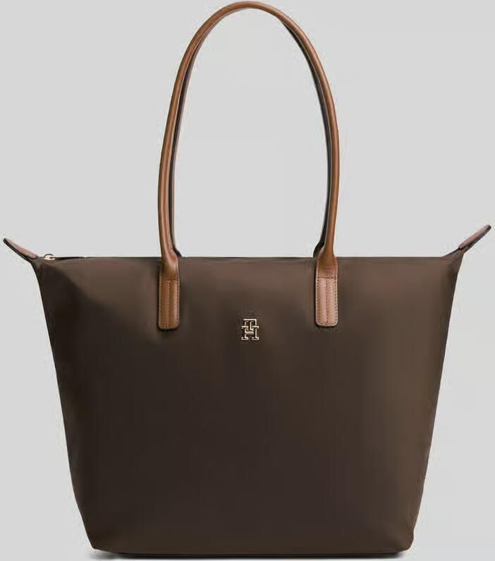 Tommy Hilfiger shopper van nylon met garnering van echt leer - Foto 2