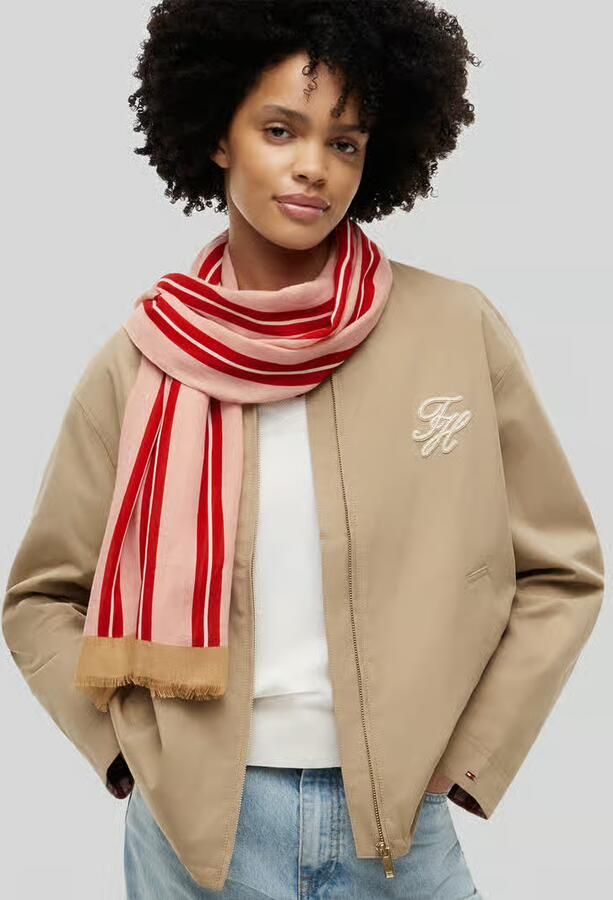 Tommy Hilfiger Sjaal van katoenmix - Foto 2