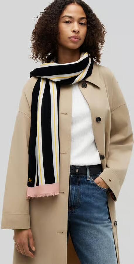 Tommy Hilfiger Sjaal van katoenmix - Foto 2