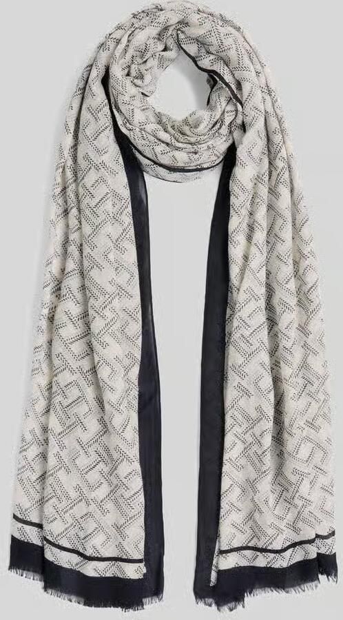 Tommy Hilfiger Sjaal van katoenmix met logomotief - Foto 2