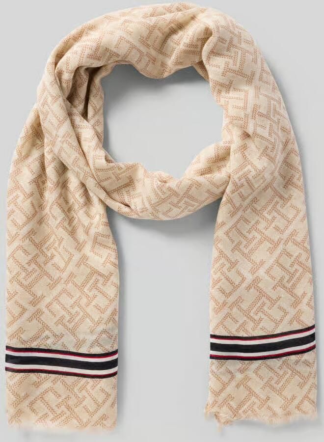 Tommy Hilfiger Sjaal van mix van katoen en modal