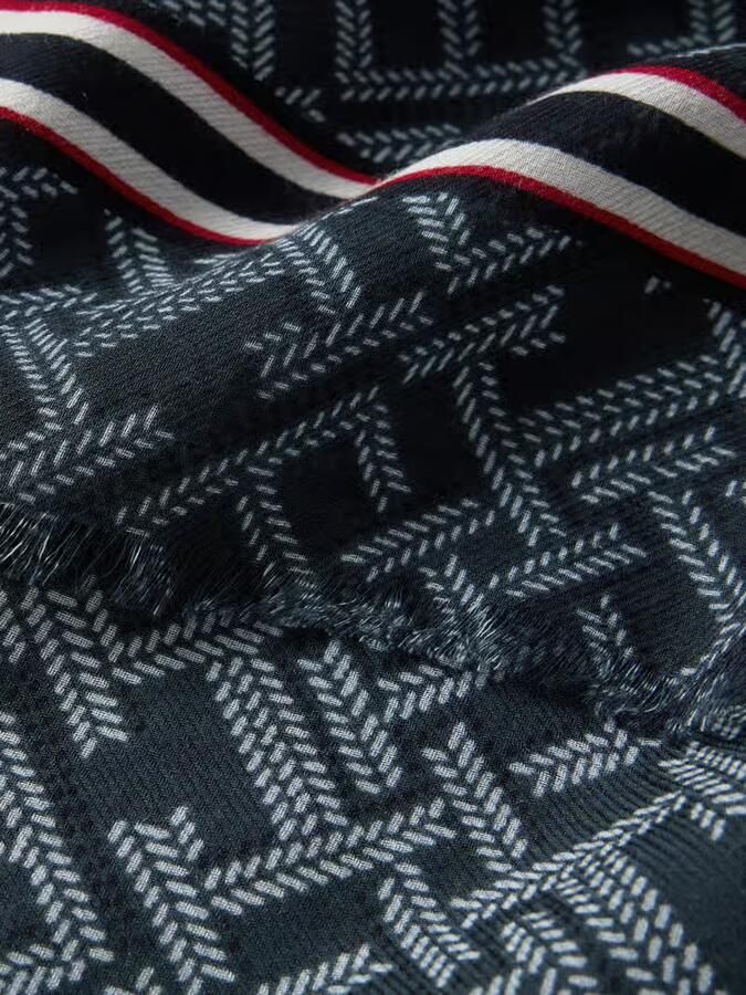 Tommy Hilfiger Sjaal van mix van katoen en modal - Foto 2