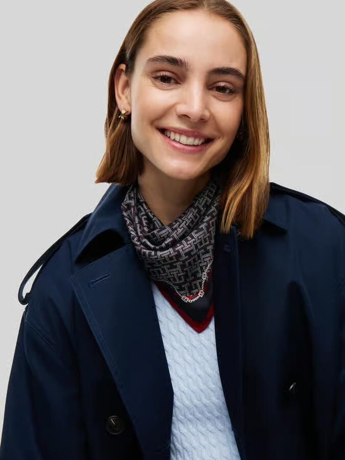 Tommy Hilfiger Sjaal van pure zijde met all-over logoprint