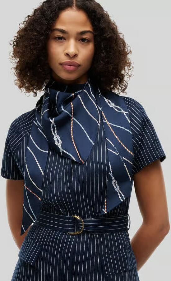 Tommy Hilfiger Sjaal van pure zijde met logo-opschrift - Foto 2