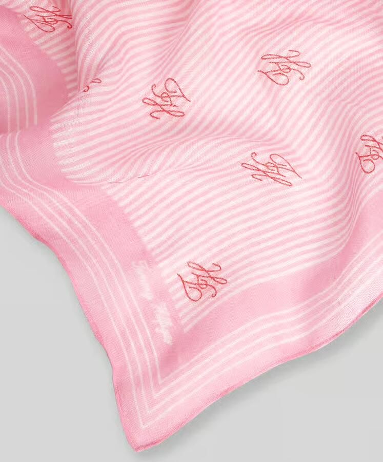 Tommy Hilfiger sjaal TH Script Monogram roze - Foto 4
